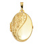 Medaillon oval Blumen 925 Sterling Silber gold vergoldet Anhnger zum ffnen