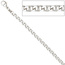 Halskette Kette 925 Sterling Silber rhodiniert 60 cm Silberkette Karabiner