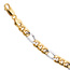 Figarokette 333 Gelbgold Weigold bicolor 50 cm Gold Kette Halskette Goldkette