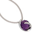 Anhänger 585 Gold Weißgold 1 Amethyst lila violett 5 Diamanten Brillanten 0,02ct