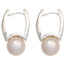 Creolen 925 Silber 2 Süßwasser Perlen Ohrringe Perlenohrringe