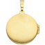 Medaillon rund 333 Gold Gelbgold teil matt 1 Zirkonia Anhänger zum Öffnen