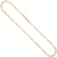 Figarokette 585 Gelbgold 4,4 mm 50 cm Gold Kette Halskette Goldkette Karabiner