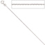 Ankerkette 333 Weißgold 1,3 mm 38 cm Gold Kette Halskette Weißgoldkette