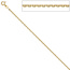 Ankerkette 585 Gelbgold 1,9 mm 42 cm Gold Kette Halskette Goldkette Federring