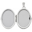 Medaillon oval 925 Sterling Silber rhodiniert Anhänger zum Öffnen für 4 Fotos