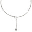Fußkettchen Fußkette Herz 925 Sterling Silber rhodiniert 27 cm Karabiner