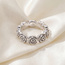 Damen Ring Rosen 925 Sterling Silber rhodiniert Silberring