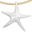 Anhänger Seestern 925 Sterling Silber rhodiniert