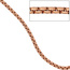Venezianerkette rund Edelstahl rotgold vergoldet 1,8 mm 50 cm Halskette Kette