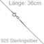 Venezianerkette 925 Sterling Silber 1,2 mm 36 cm Halskette Kette Silberkette