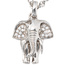 Anhnger Elefant 925 Sterling Silber rhodiniert mit Zirkonia Kettenanhnger