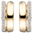 Creolen 585 Gold Gelbgold bicolor 86 Diamanten Brillanten Ohrringe