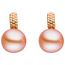 Ohrstecker 585 Gold Rotgold 2 rosa Süßwasser Perlen rosa rosé Ohrringe