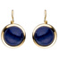 Boutons rund 333 Gold Gelbgold 2 Lapislazuli blau Ohrringe Ohrhänger