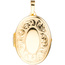 Medaillon oval fr 2 Fotos 925 Silber gold vergoldet Anhnger zum ffnen