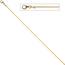 Kobrakette oval 333 Gelbgold 1,7 mm 50 cm Gold Kette Halskette Goldkette