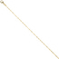 Criss-Cross Kette 333 Gelbgold 1,3 mm 40 cm Gold Halskette Goldkette Karabiner