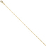 Criss-Cross Kette 333 Gelbgold 1,3 mm 45 cm Gold Halskette Goldkette Karabiner