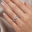 Damen Ring Unendlichkeit 925 Sterling Silber rhodiniert mit 15 Zirkonia