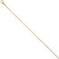 Halskette Edelstahl gold farben beschichtet 2,2 mm 46 cm Kette