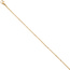 Halskette Edelstahl gold farben beschichtet 2,2 mm 46 cm Kette