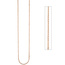Halskette Edelstahl rotgold farben beschichtet 2,2 mm 46 cm Kette