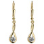 Ohrhänger 333 Gold Gelbgold 2 Zirkonia Ohrringe Boutons Goldohrringe