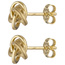 Ohrstecker verschlungen 333 Gold Gelbgold matt mattiert Ohrringe Goldohrringe