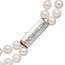 Magnet-Schliee 925 Silber mit Zirkonia Verschluss fr 2-reihige Perlenketten