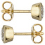 Ohrstecker rund 333 Gold Gelbgold 2 Zirkonia Ohrringe Goldohrringe
