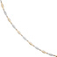 Halskette Kette 585 Gold Gelbgold Weigold bicolor matt 45 cm Goldkette