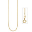 Panzerkette 925 Sterling Silber gold vergoldet 1,3 mm 42 cm Kette Halskette