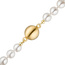 Magnet-Schliee 925 Silber gold vergoldet matt Verschluss fr Perlenketten