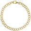 Rundankerarmband 925 Sterling Silber gold vergoldet 19 cm Armband Ankerarmband