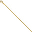 Schlangenkette Edelstahl gold farben 1,5 mm 80 cm Kette Karabiner