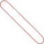 Rundankerkette Edelstahl rot lackiert 42 cm Kette Halskette Karabiner