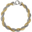 Armband 375 Gold Weigold Gelbgold bicolor diamantiert 21 cm Goldarmband