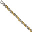 Armband 375 Gold Weigold Gelbgold bicolor diamantiert 21 cm Goldarmband