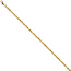 Kordelarmband 585 Gold Gelbgold 19 cm Armband Goldarmband