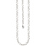 Figarokette 925 Silber diamantiert 50 cm Kette Halskette Silberkette Karabiner