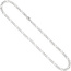 Figarokette 925 Silber diamantiert 60 cm Kette Halskette Silberkette Karabiner