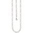 Figarokette 925 Silber diamantiert 60 cm Kette Halskette Silberkette Karabiner