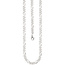 Figarokette 925 Silber diamantiert 60 cm Kette Halskette Silberkette Karabiner