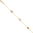 Armband 585 Gold Gelbgold 2 Amethyste 1 Citrin 1 Blautopas Goldarmband