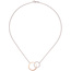 Collier Halskette 585 Gold Weißgold Rotgold bicolor 25 Diamanten Brillanten
