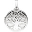 Medaillon Anhnger Baum des Lebens Weltenbaum rund 925 Silber mit Kette 60 cm