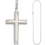 Anhnger Kreuz 925 Silber matt Kreuzanhnger Silberkreuz mit Kette 60 cm