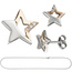 Kinder Schmuck-Set Stern 925 Silber rosegold vergoldet Zirkonia mit Kette 42 cm
