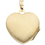 Medaillon Herz Anhänger zum Öffnen für 2 Fotos 333 Gold mit Kette 45 cm